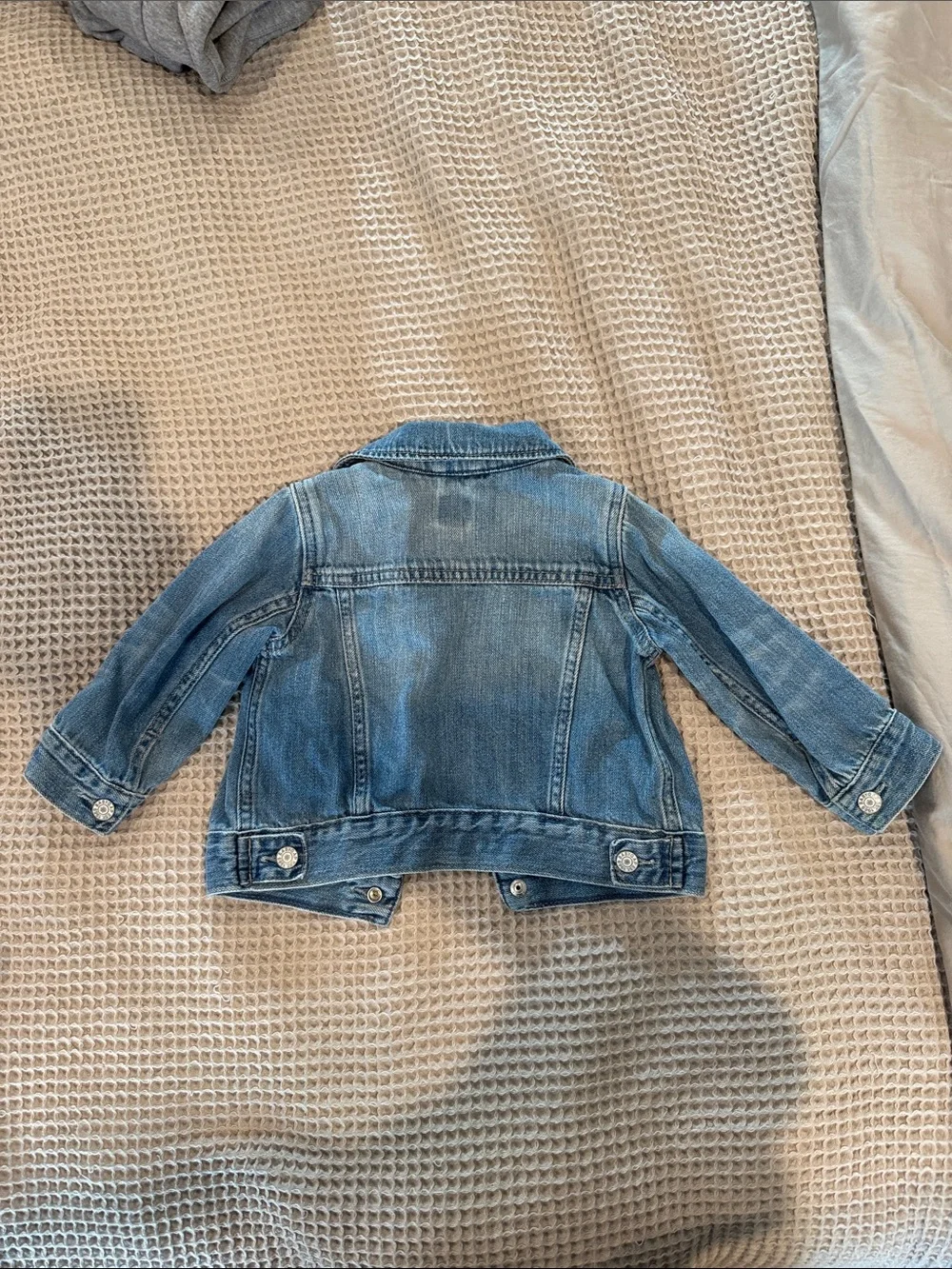 GAP Kids Light Blue Denim Jacket with Button Front